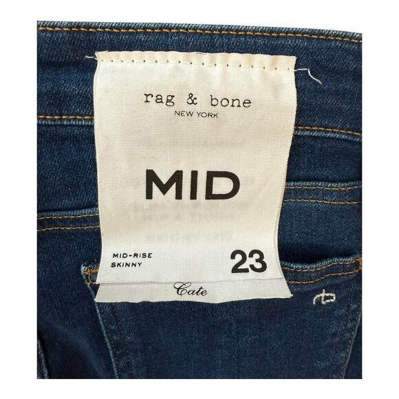 NEW Rag‎ & Bone Women’s Size 00 (23) Clearwater Cate Mid-Rise Skinny NWT - Picture 3 of 8